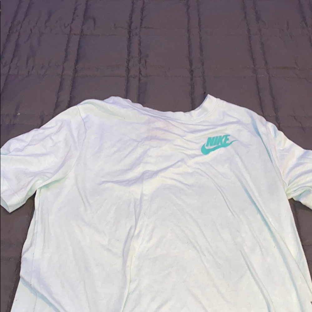 mint green girls nike tee shirt